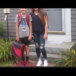 American Eagle ripped jeans